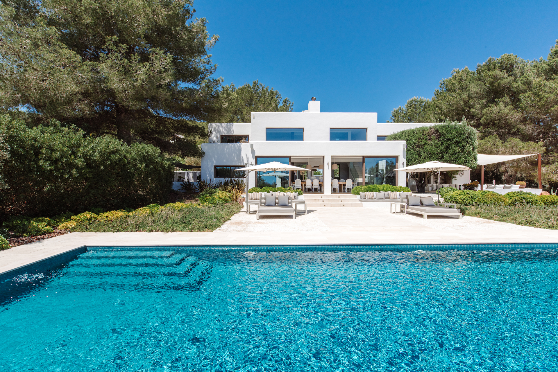 resa estates rental villa childfriendly north ibiza 2022 luxury can rio Rear of house.jpg